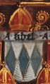 Hans Mielich, um 1565: Wappen des Klosters Attel